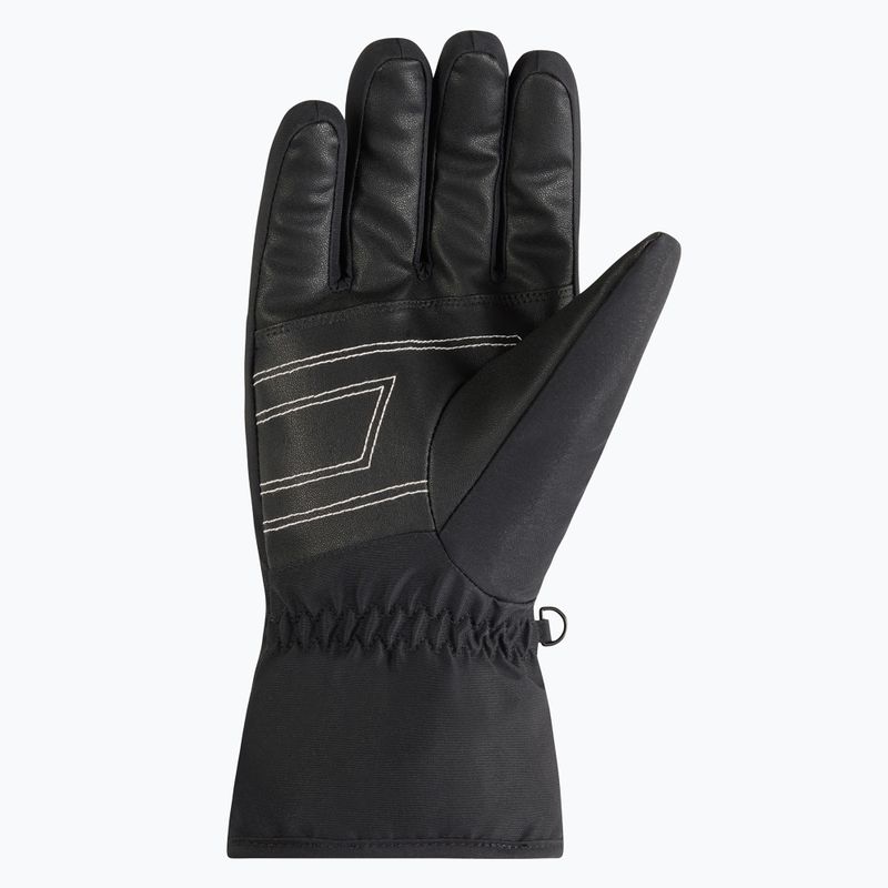 Men's ski gloves ZIENER Gevin Z black/white 3