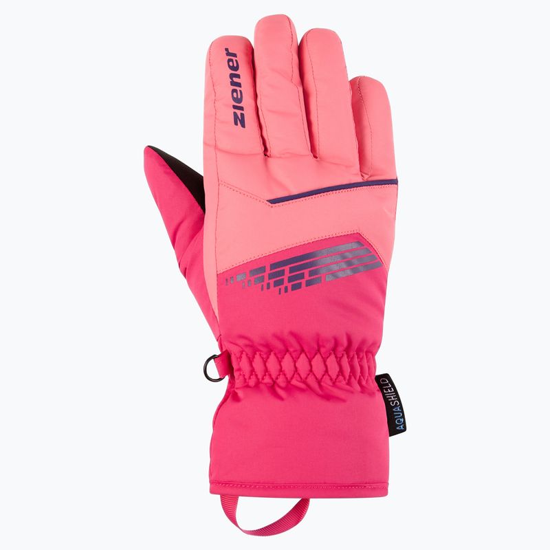 Children's ski gloves ZIENER Lavivi-Z AS pop pink 2