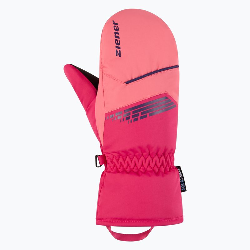 Children's ski gloves ZIENER Lavivo-Z AS Mitten pop pink 2