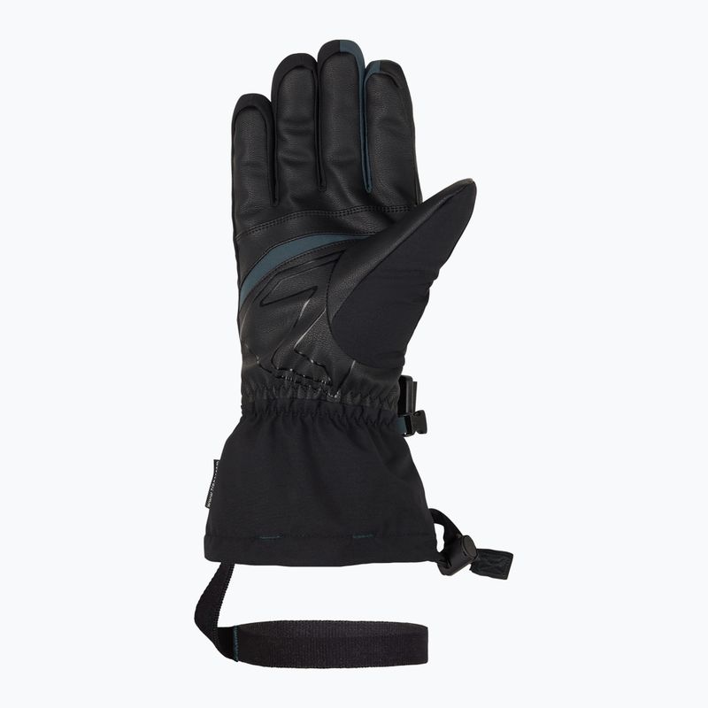 Men's ski gloves ZIENER Ghalion Aquashield black/electric grass 3