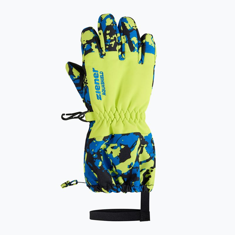 Children's ski gloves ZIENER Levio AS Minis camo persian blue 2