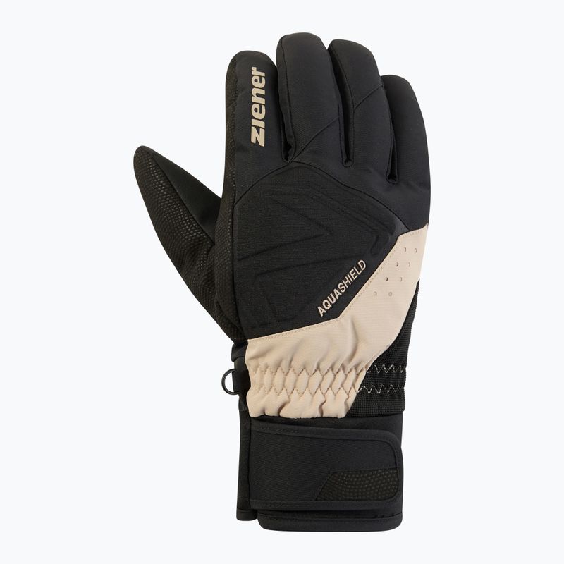 Men's ski gloves ZIENER Gatis Aquashield sandstone 2