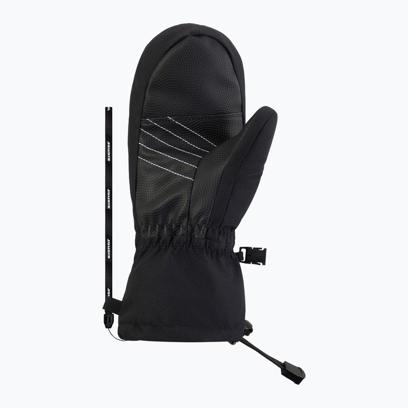 Children's ski gloves ZIENER Lavalino-Z Aquashield AW Mitten black/red leo 3