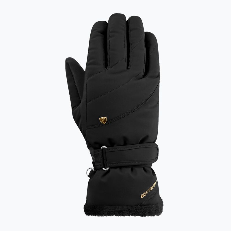 Women's ski gloves ZIENER Keaka-Z Aquashield PR black/gold art. 2
