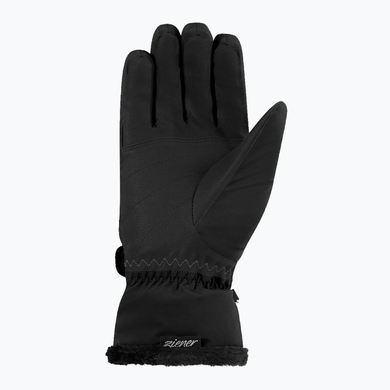 Women's ski gloves ZIENER Keaka-Z Aquashield PR black/gold art. 3