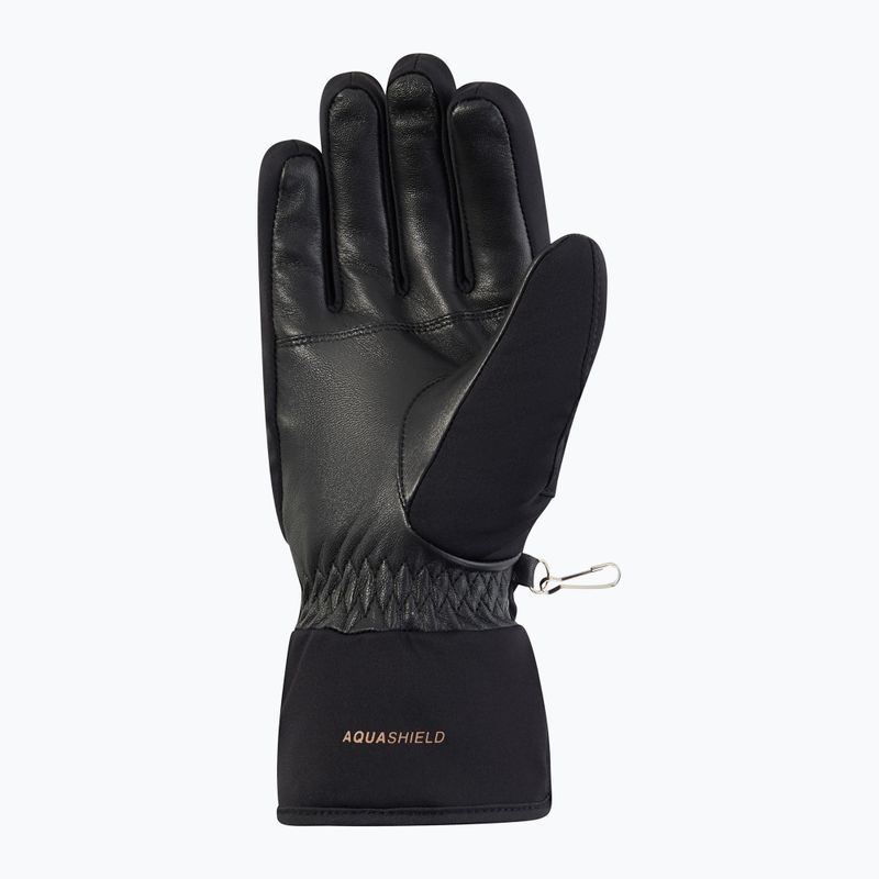 Women's ski gloves Ziener Kehnia-Z Aquashield PR Glove black/rose metallic 3