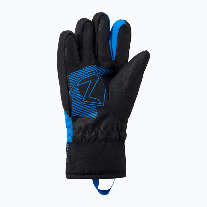 Children's ski gloves ZIENER Luuki-Z Aquashield black/persian blue 3