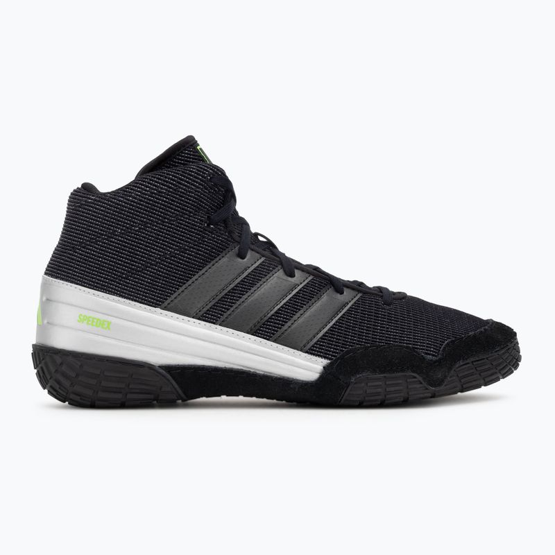 Boxing shoes adidas Speedex core black/lucid lemon 2
