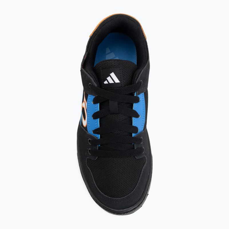 Men's adidas platform cycling shoes FIVE TEN Freerider core black/off white/ray blue 5