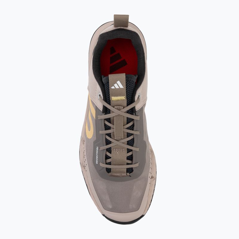 Women's adidas platform cycling shoes FIVE TEN Trailcross LT wonder taupe/ice tangerine/carbon 5