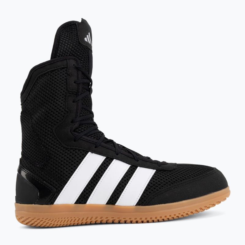 Men's boxing shoes adidas Box Hog Wide black/white 2
