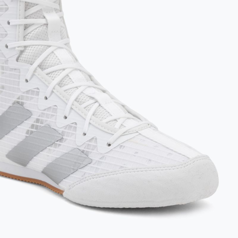 Boxing shoes adidas Box Hog 4 white/silver 7