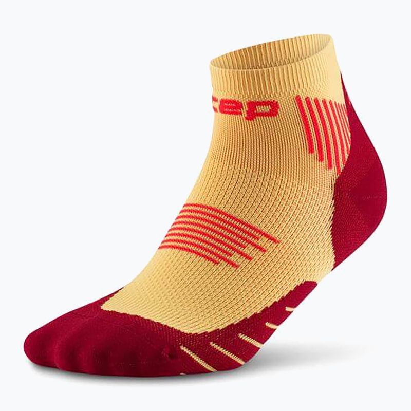 CEP Women's Compression Socks Run Low Cut 5.0 marigold/burgundy 2