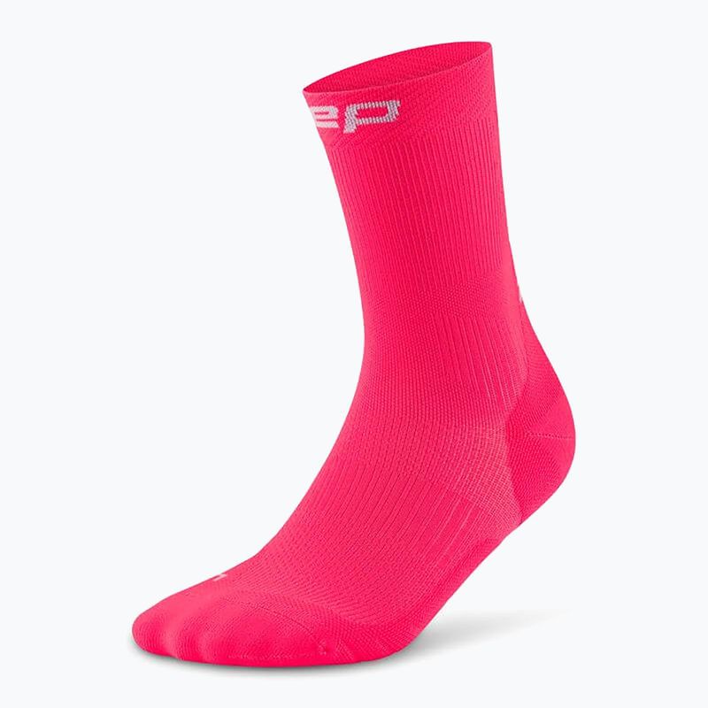 CEP Women's Compression Socks Run Mid Cut 5.0 pink 2