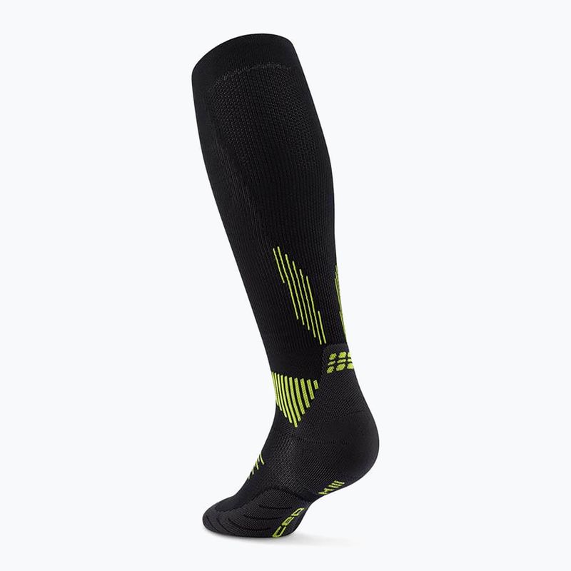 CEP Men's Compression Socks Run Tall 5.0 black/lime 3