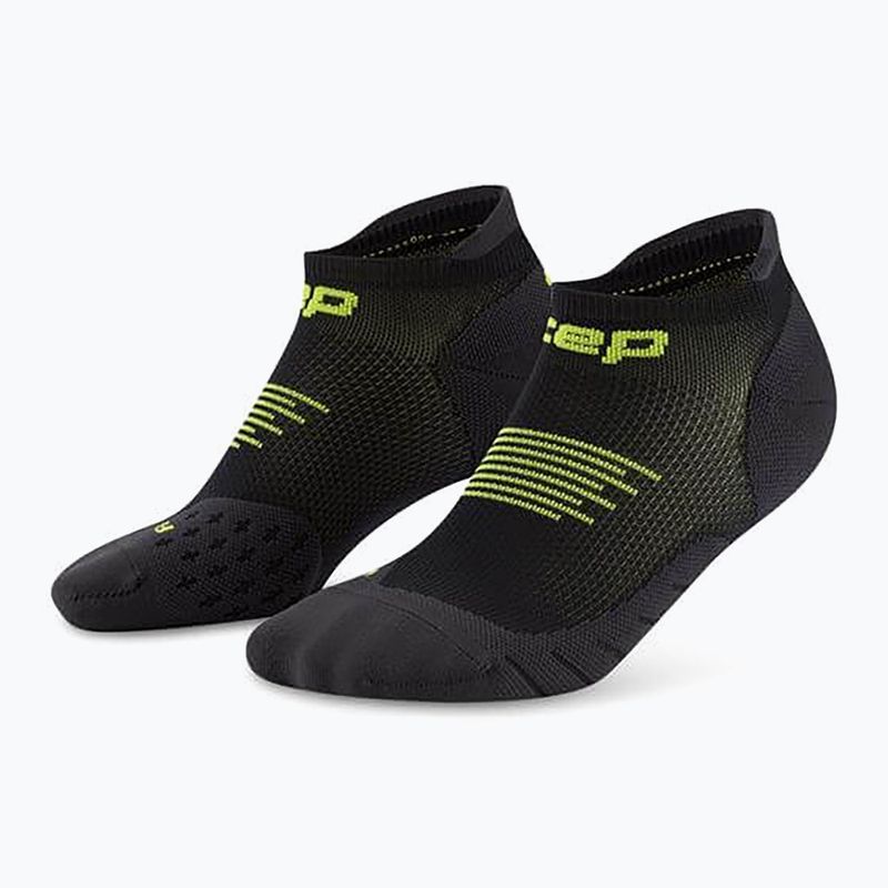 CEP Men's Compression Socks Run No Show 5.0 black/lime