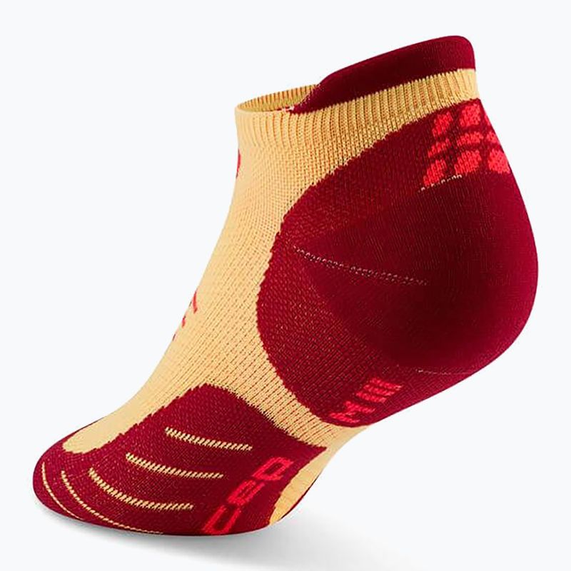 CEP Men's Compression Socks Run No Show 5.0 marigold/burgundy 3