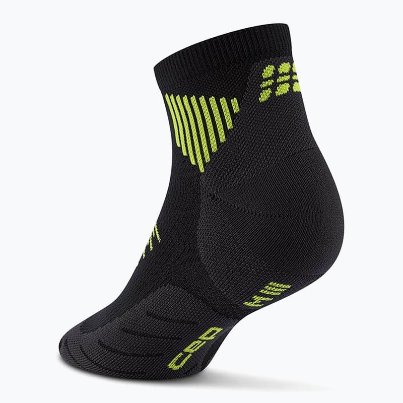 CEP Men's Compression Socks Run Low Cut 5.0 black/lime 3