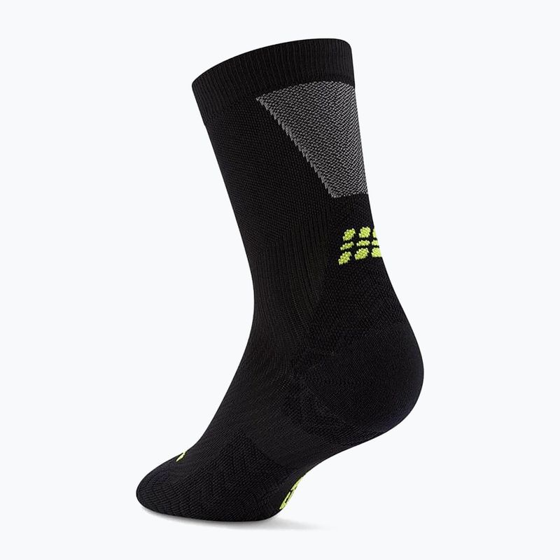 Women's socks CEP Ultralight Mid Cut 4.0 black/grey 3