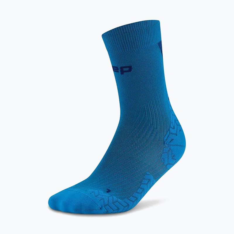 Men's compression socks CEP Ultralight Mid Cut 4.0 blue/dark blue 2