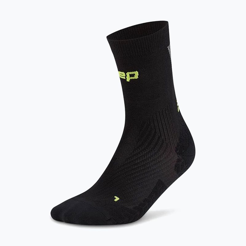 Men's compression socks CEP Ultralight Mid Cut 4.0 black/grey 2