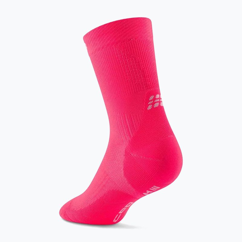 Men's compression socks CEP Run Mid Cut 5.0 pink 3