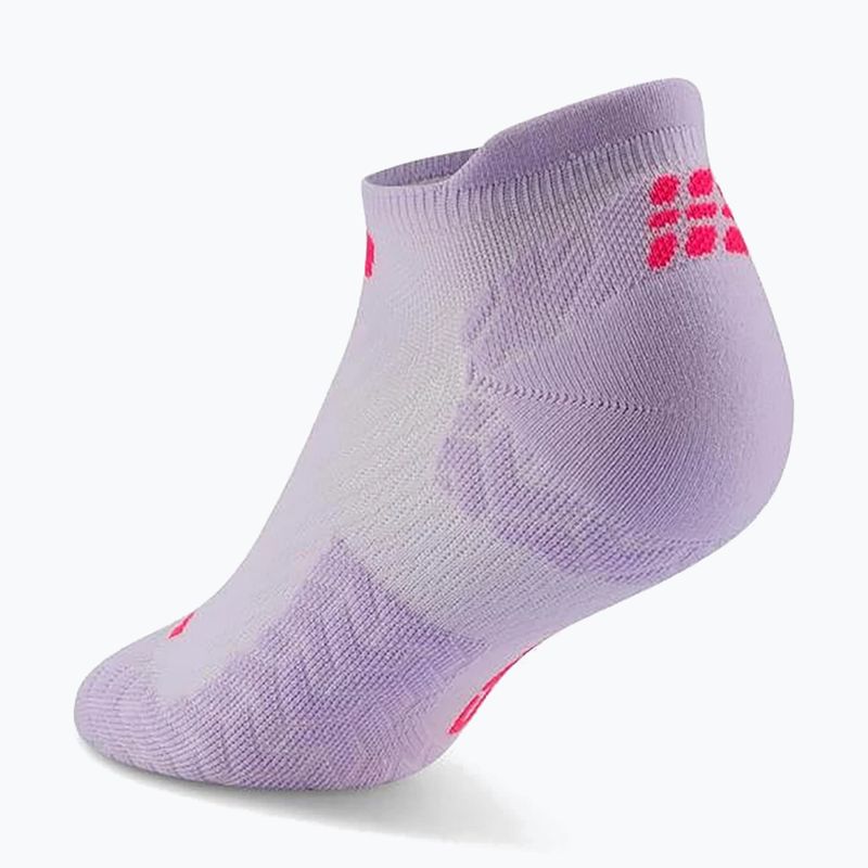 Men's compression socks CEP Ultralight No Show 4.0 lilac 3