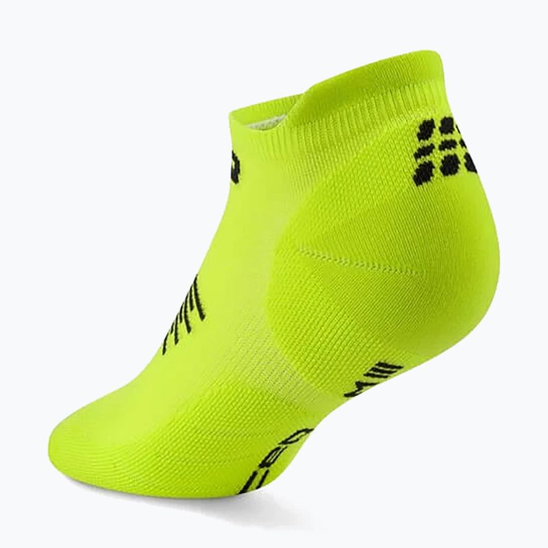 Men's compression socks Cep Run No Show 5.0 lime/black 3