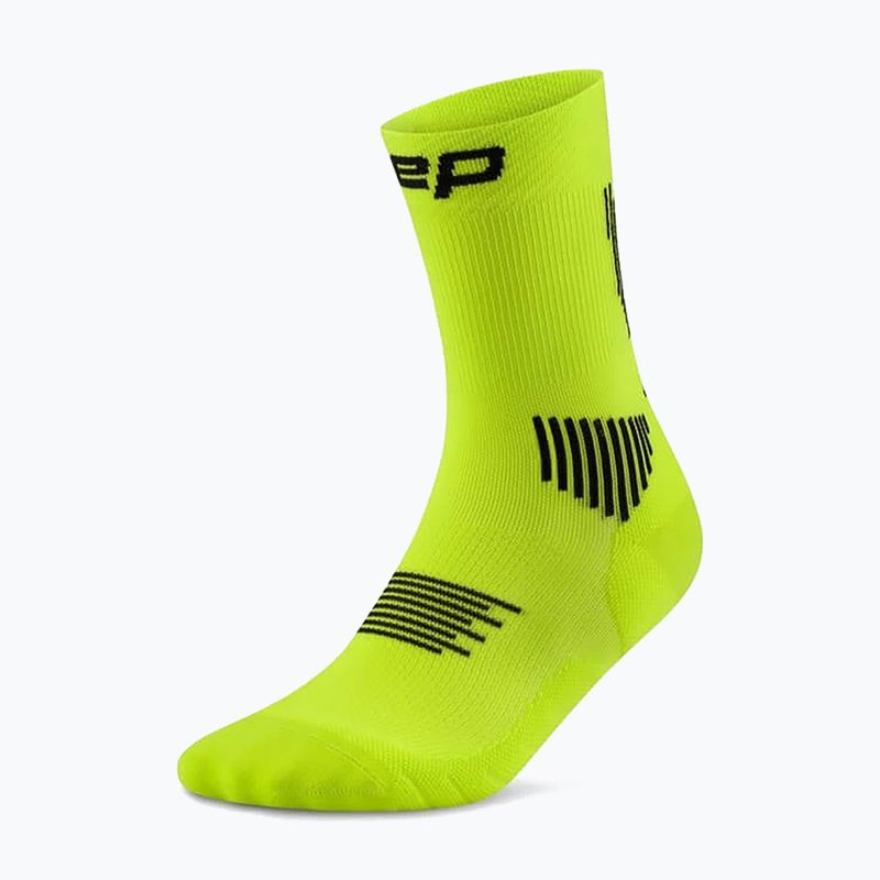 Men's compression socks CEP Run Mid Cut 5.0 lime/black 2