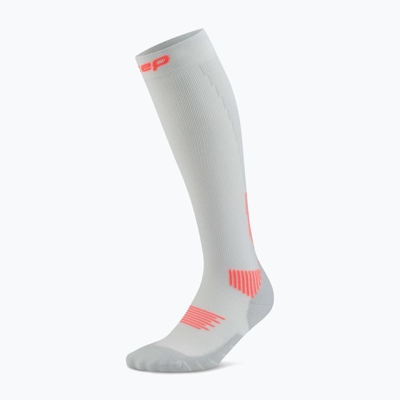 Women's compression socks CEP Run Tall 5.0 grey 2
