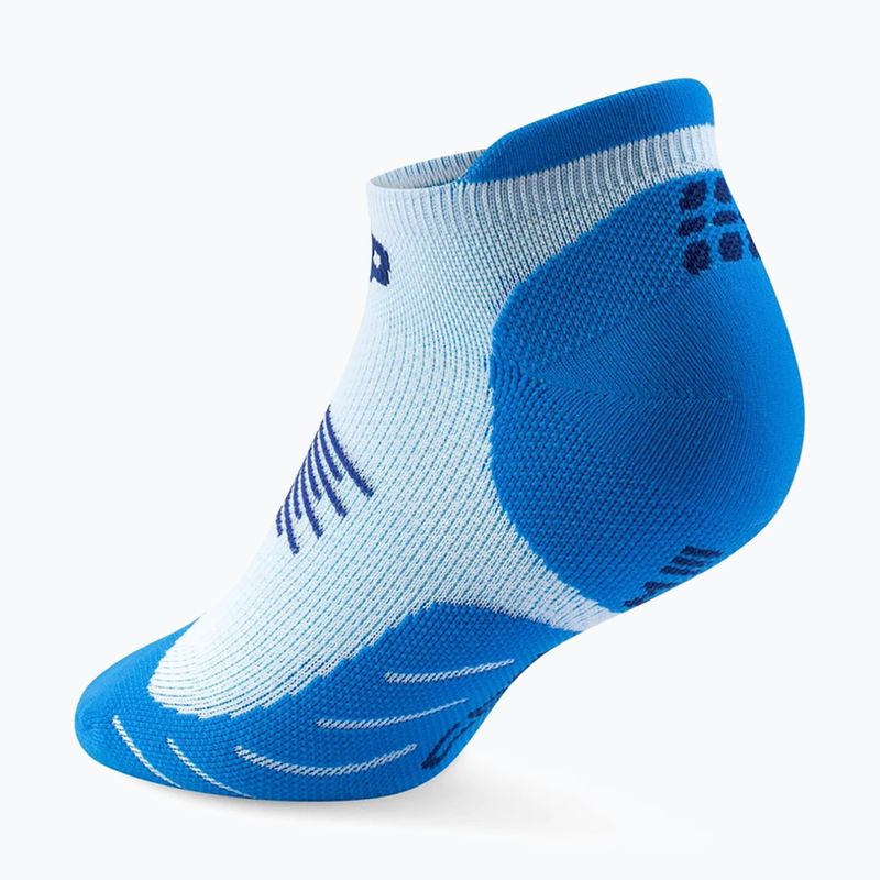 Men's compression socks Cep Run No Show 5.0 blue/ice 3