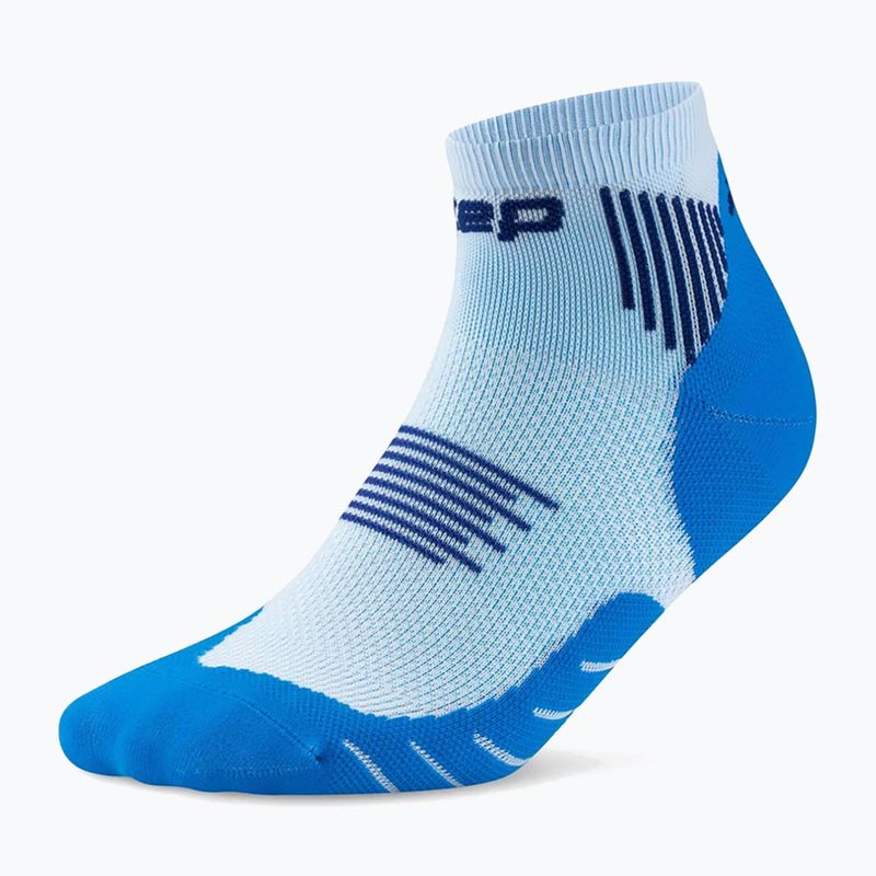 Men's compression socks CEP Run Low Cut 5.0 blue/ice 2