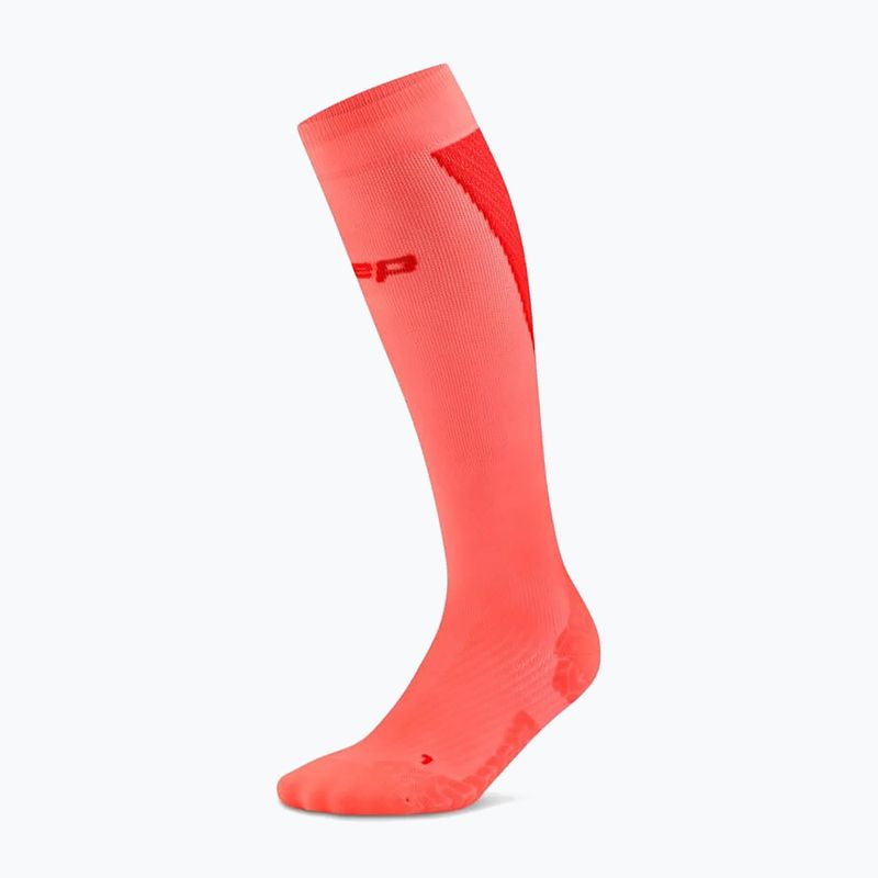 Men's socks CEP Ultralight Tall 4.0 neon coral/red 2