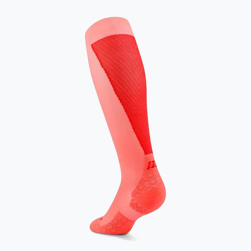 Men's socks CEP Ultralight Tall 4.0 neon coral/red 3