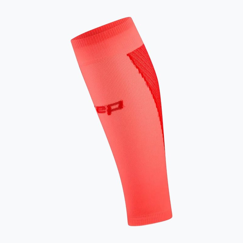 Women's calf compression sleeves CEP Ultralight Calf 4.0 neon coral/red 2