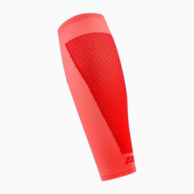 Men's calf compression sleeves CEP Ultralight Calf 4.0 neon coral/red 3