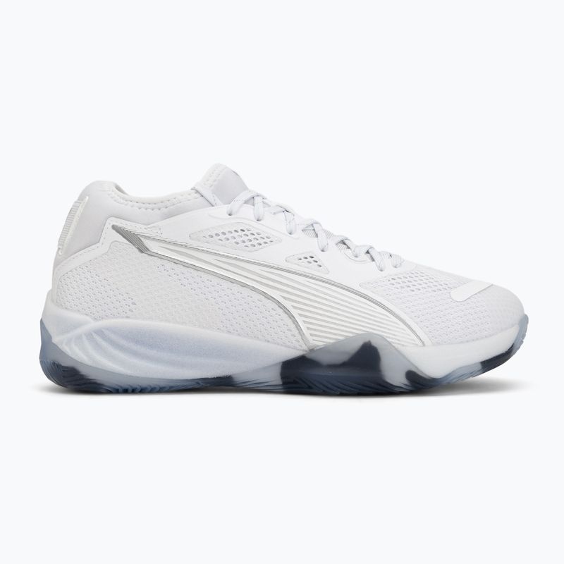 Handball shoes PUMA Eliminate NITRO SQD 4 puma white/baltic sea blue/fresh water 2