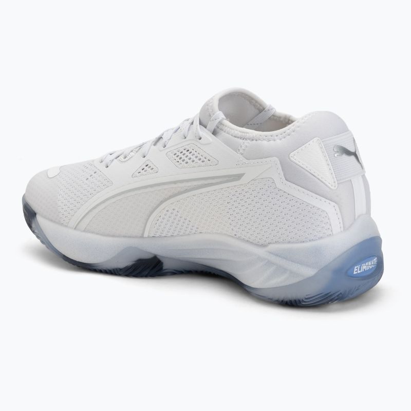 Handball shoes PUMA Eliminate NITRO SQD 4 puma white/baltic sea blue/fresh water 3