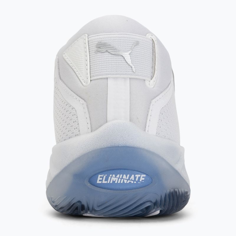 Handball shoes PUMA Eliminate NITRO SQD 4 puma white/baltic sea blue/fresh water 6