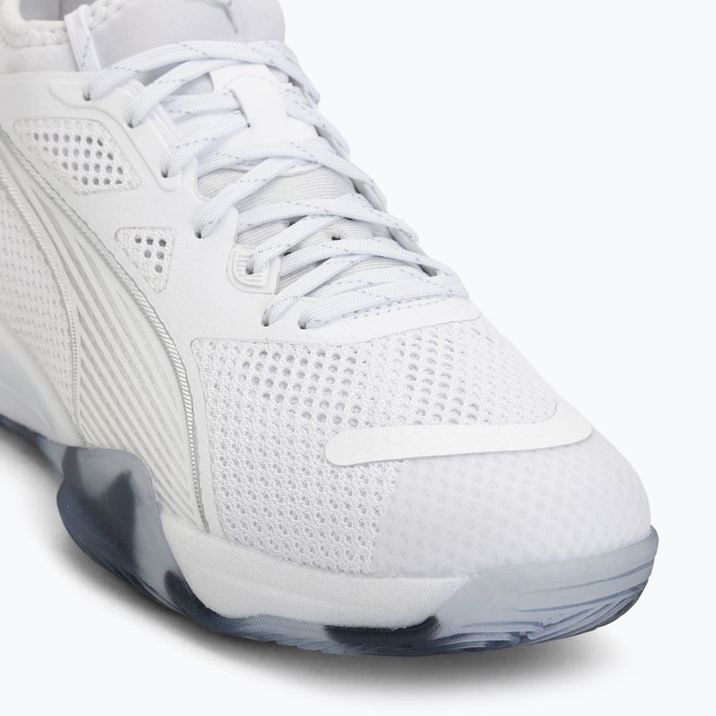 Handball shoes PUMA Eliminate NITRO SQD 4 puma white/baltic sea blue/fresh water 7