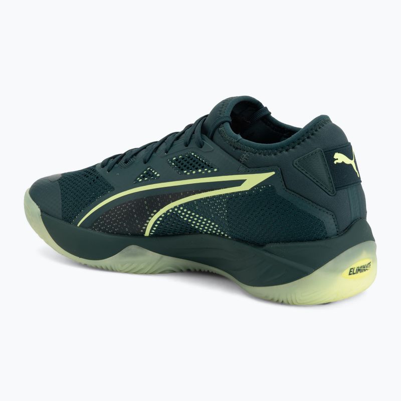 Handball shoes PUMA Eliminate NITRO SQD 4 green 3