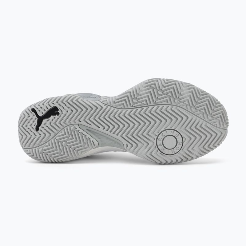 Men's handball shoes PUMA Solarstrike 4 puma white/puma black/silver 4