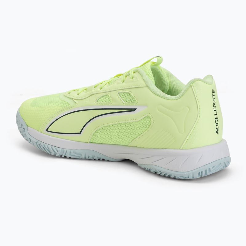 Handball shoes PUMA Accelerate Pro 4 fizzy light/green terrain/light moss/puma white 3