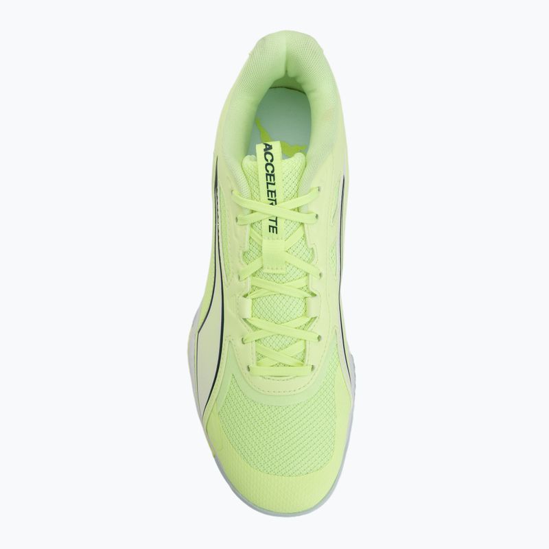 Handball shoes PUMA Accelerate Pro 4 fizzy light/green terrain/light moss/puma white 5