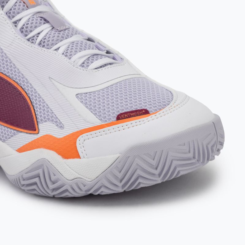Women's handball shoes PUMA Solarstrike 4 puma white/heat fire/lilac crush berry 7