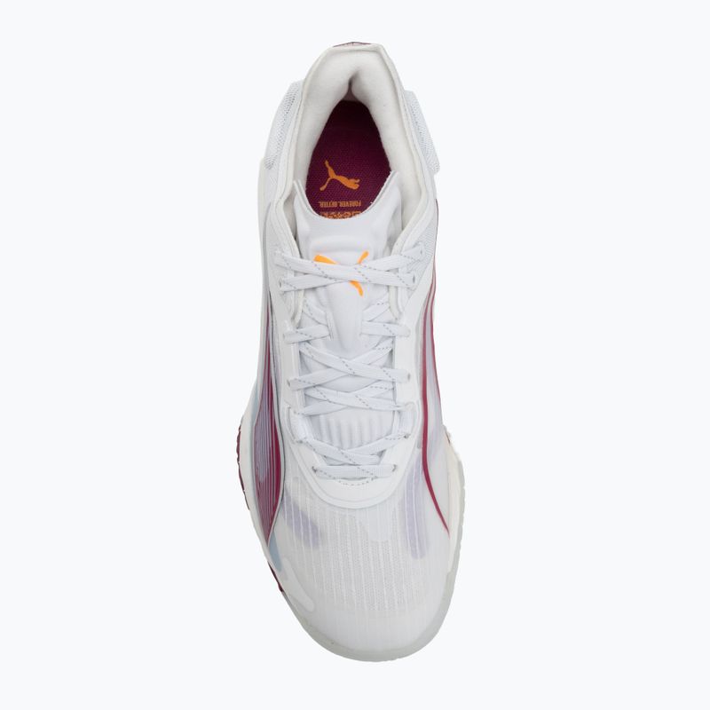 Women's shoes PUMA Accelerate NITRO SQD 4 puma white/berry/lilaccrush/hautetropic/heatfire 5