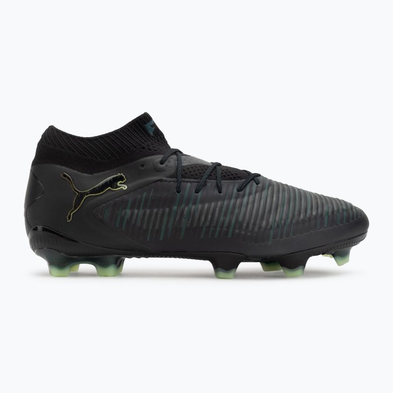 PUMA Future 8 Ultimate FG men's football boots puma black/fizzy light/green terrain 2