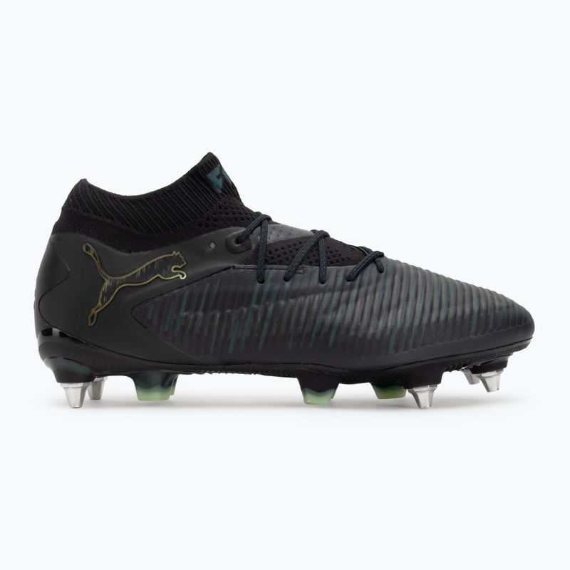 Men's football boots PUMA Future 8 Ultimate MxSG puma black/fizzy light/green terrain 2