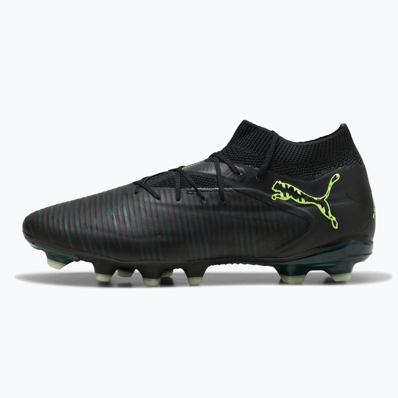 Men's football boots PUMA Future 8 Pro FG/AG puma black/fizzy light/green terrain