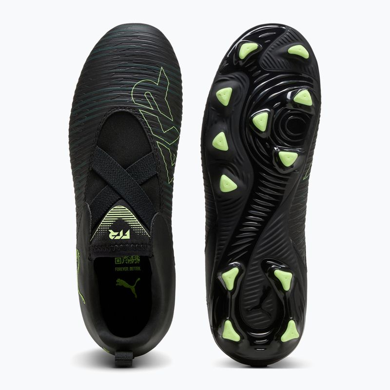 PUMA Future 8 Match LL FG/AG Jr children's football boots puma black/fizzy light/green terrain 10